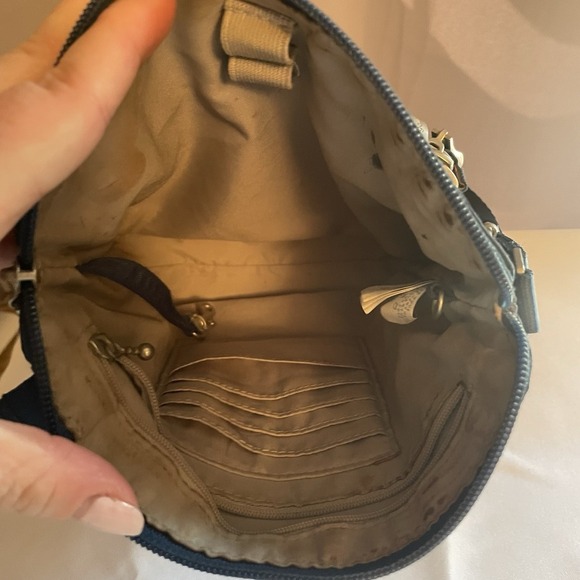 BAGGALLINI Nylon Navy Blue Around Town Crossbody Bag RFID BLOCKING Purse - Picture 7 of 12